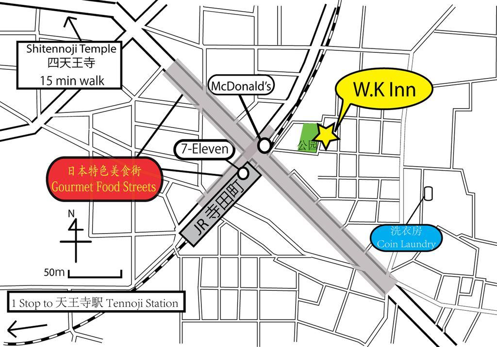 W.K Inn Osaka Exterior foto